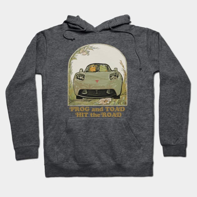 Frog And Toad Hit The Road Hoodie by Bigfinz